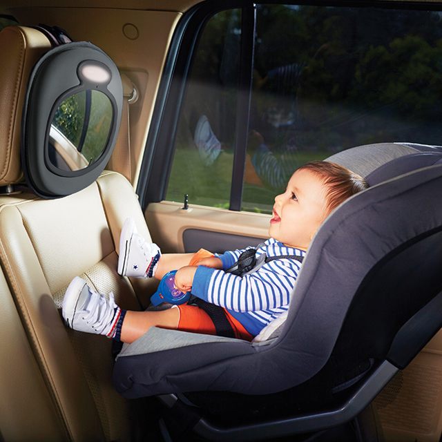 LED Rücksitzspiegel für Babys, Unipampa Spiegel Auto Baby, Auto Rückspiegel  für Kindersitz und Babyschale, Baby Autospiegel, 100% Bruchsicherer  Rücksitzspiegel, 360° schwenkbar, Autositz Spiegel : : Baby