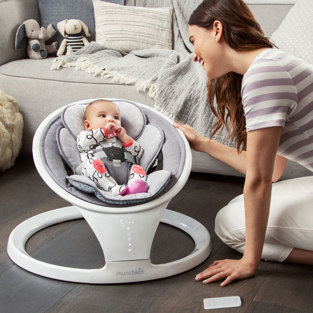 Intelligente Babywippe für Kleinkinder mit Bluetooth - Moderne Hightech-Baby-Produkte